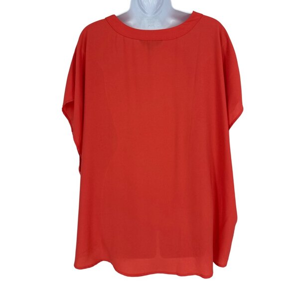 Banana Republic Womens V-Neck Flowy Short Sleeve Top Size 2X - Picture 5 of 9